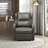 Norihisa 30" Modern & Contemporary Faux Leather Reclining Chair with Tab Pull Recline, Pocket Coil Seating & Solid Wood Frame-650992866