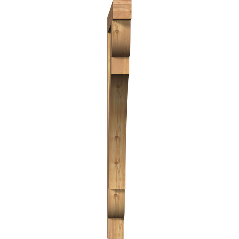 Olympic Block Bracket, 3 1/2"W Western Red Cedar (Smooth), 48"H  x 44"D