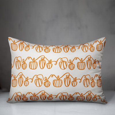  Pumpkin Doodle Rectangular Pillow Cover & Insert
