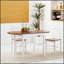 Table de cuisine pliante en bois massif avec abattant pour petits espaces, conception durable et peu encombrante-2062296222-2062296223