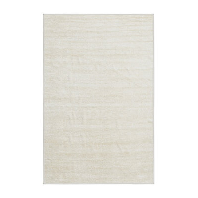 Tapis de zone crème contemporaine
