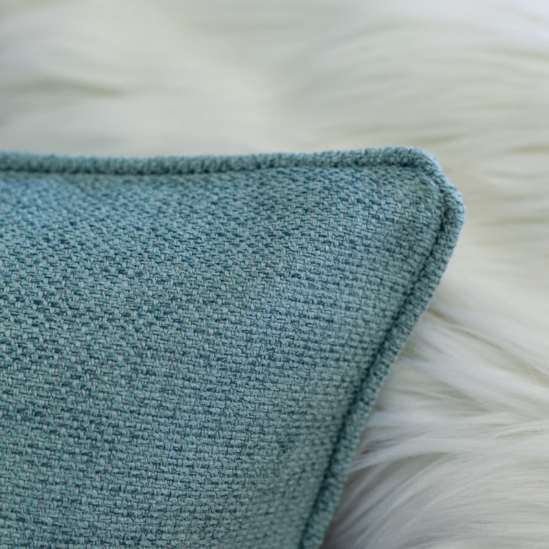 Reversible Throw Pillow, Teal