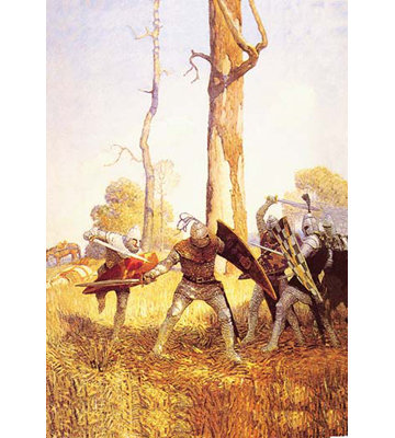 « it fought avec it » par n.c. wyeth, reproduction d’art