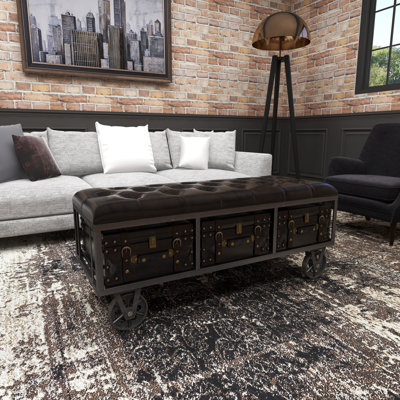 Remylina PU Leather Upholstered Storage Bench