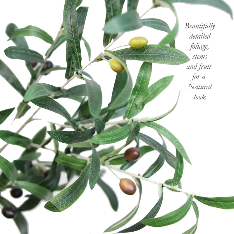 Faux Olive Tree Tree in Pot Liner, 48" H x 24" W x 24" D