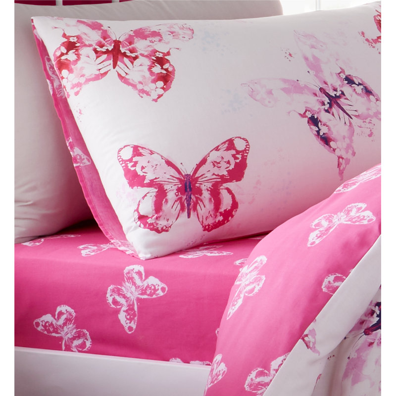 Butterfly Fitted Sheet, Single (3')