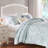 Greenland Home Fashions Marina 3-Piece Queen Size Seafoam Coverlet Set, 90x90 Inch-1343762263-1406988967