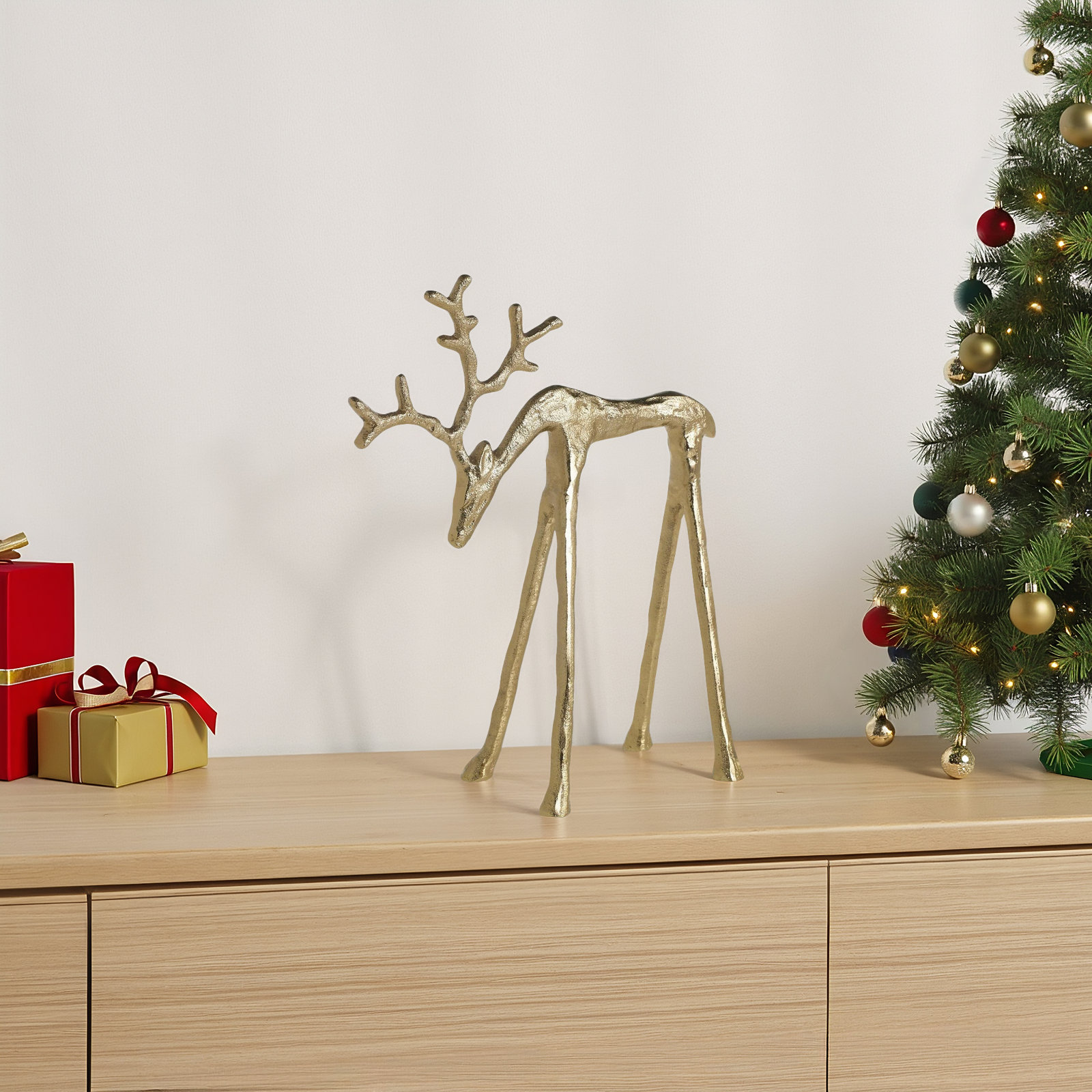 Reindeer Decorative Accent, 10.5" H x 8.5" W x 3.5" D