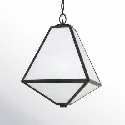 Maribel Seeded Outdoor Metal Hanging Lantern