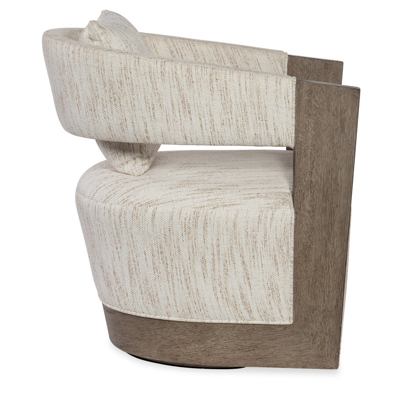 Fauteuil demi-tonneau pivotant de 28 po Cayden