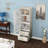 62.99 Inch Tall Storage Lilliam with Tempered Glass Door, Adjustable Shelf, and Two Drawers for Versatile Home Organization.-857074987