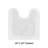 Llarely 100% Cotton Reversible Tufted U-shape Toilet Rug Ultra-Absorbent, Machine Washable 20 x 20 Contour Mat-80331504