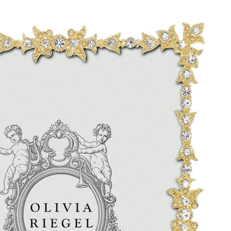 Luxembourg Metal Picture Frame, Gold, 5" x 7"