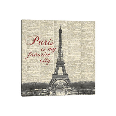 Paris Is My Favorite City by Michael Marcon - Wrapped Canvas Gallery-Wrapped Canvas Giclée
