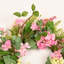 Couronne de fleurs artificielle 24 po pour jardin d'été, printemps, été, verdure, baies et hortensia