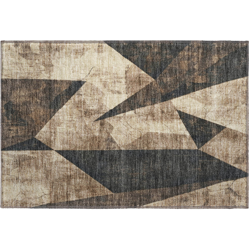 Premium Machine Washable Ashington AMF1838 Modern Rug, Rectangle 1'8" x 2'6"