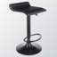 Tabouret pivotant en bois massif à hauteur réglable noir H 32,96 po x l 14,57 po x P 15,12 po Moorehead