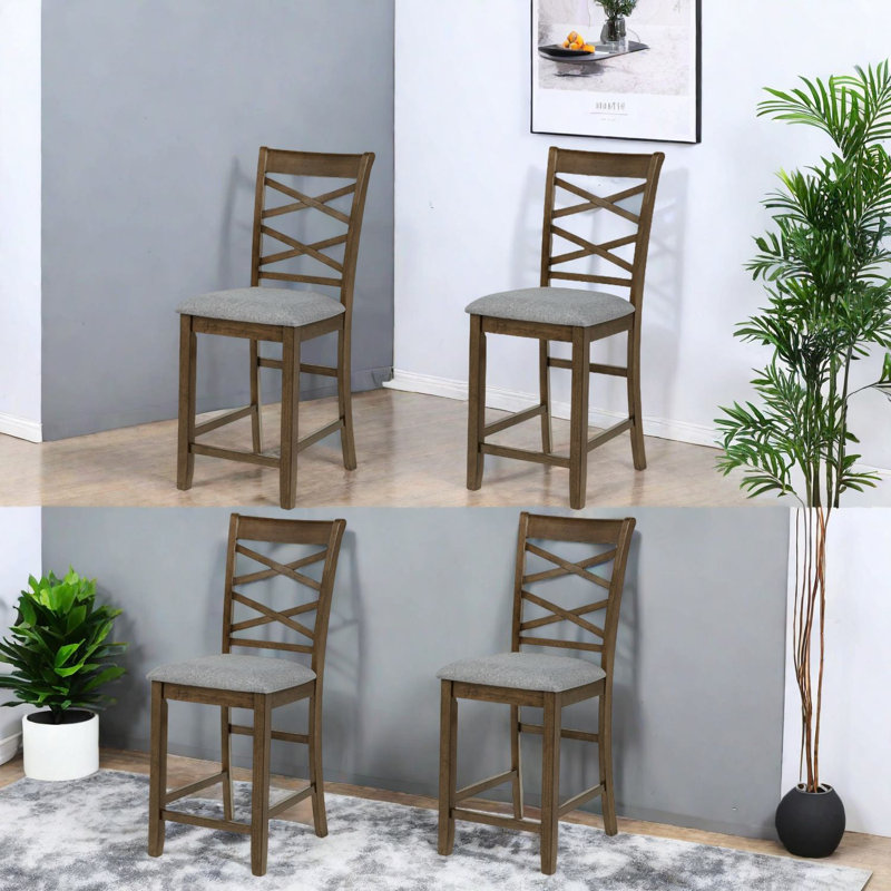 Chaises de salle à manger robustes en bois, finition noyer, design moderne pour les cuisines