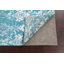 Tapis bleu noué à la main de conception unique 8 pi x 10 pi 6 po New Age