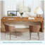 78,7 po. Bureau d'ordinateur extra long pour 2 personnes 78,7 po, poste de travail moderne en bois pour le bureau personnel