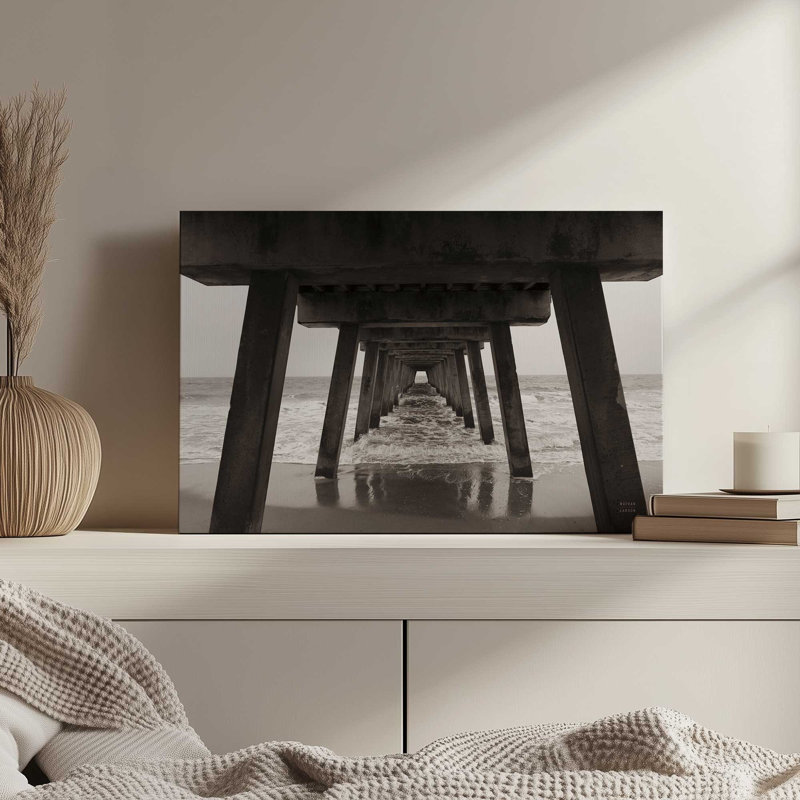 Impression sur toile Atlantic Ocean Pier par Nathan Larson, H 12 po x l 18 po, Toile tendue, Ne s’applique pas