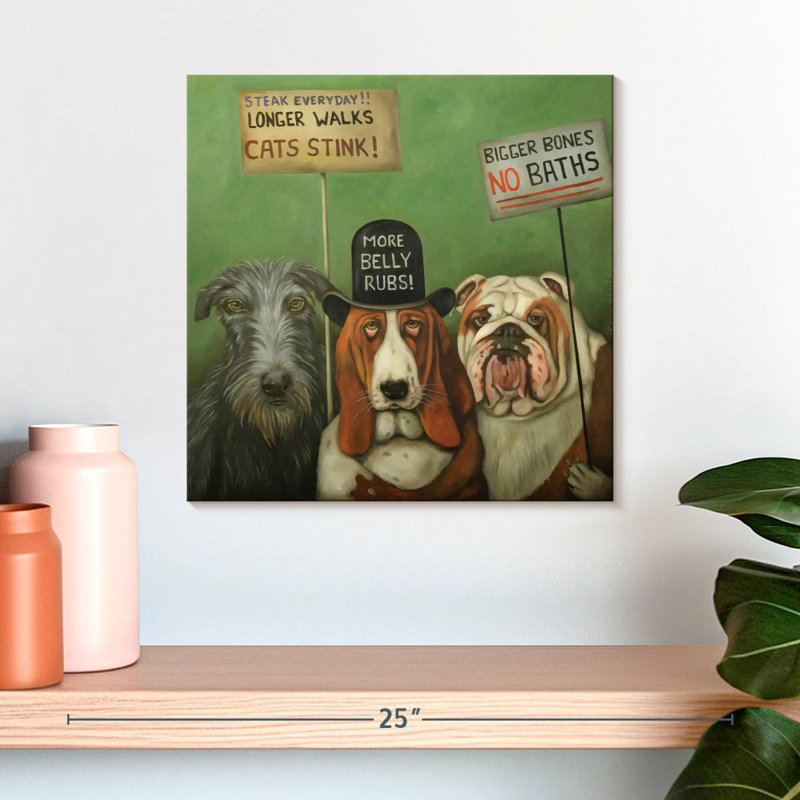 Ketti Dogs On Strike, H 16 po x l 16 po