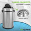 17 gallons Poubelle en acier inoxydable avec couvercle