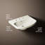 Cimarron® Vitreous China 23" Pedestal Bathroom Sink with Overflow-10940907-19195631