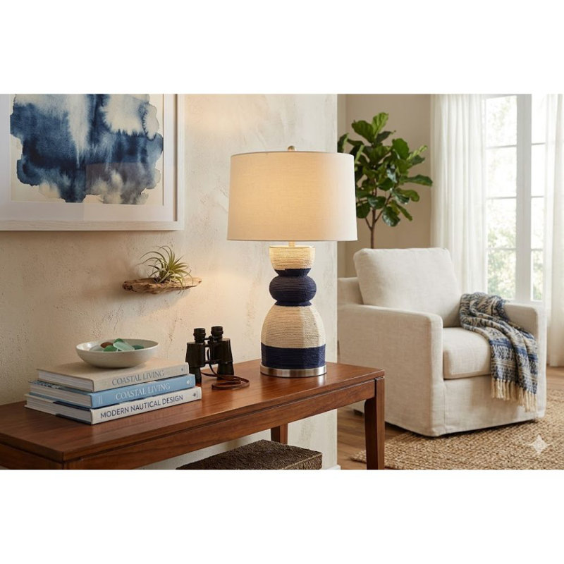 Lampe de table en rotin Brionnah