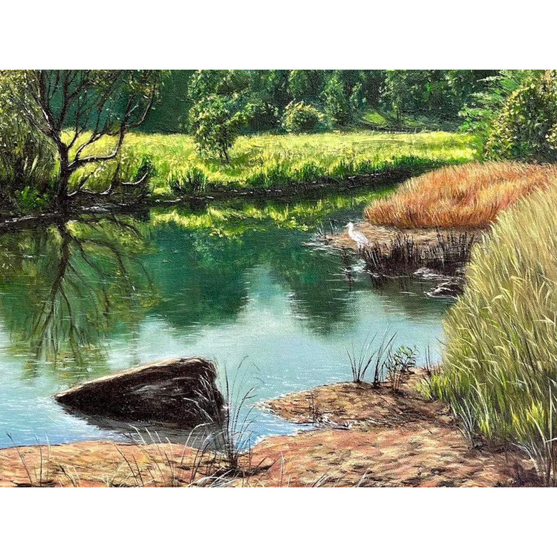 Paysage naturel | Peinture à l'huile par Somnath Harne