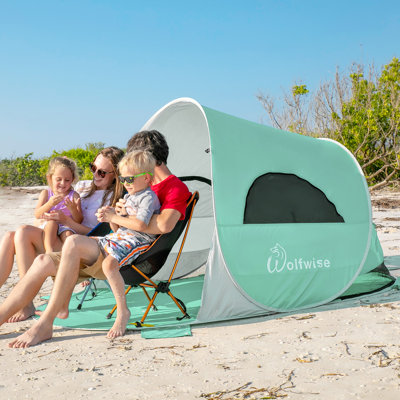 Toile ombragée pour tente de plage pour 3 à 4 personnes Upf 50+ Easy Pop Up