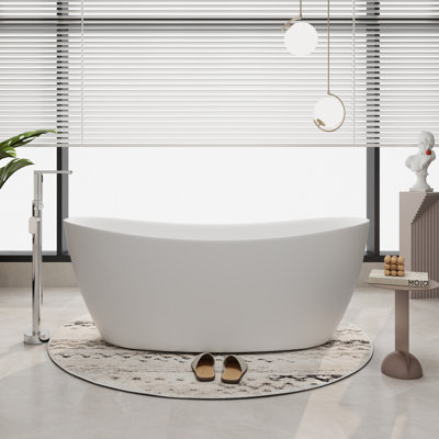 65'' x 33'' Soaking Solid Surface Bathtub