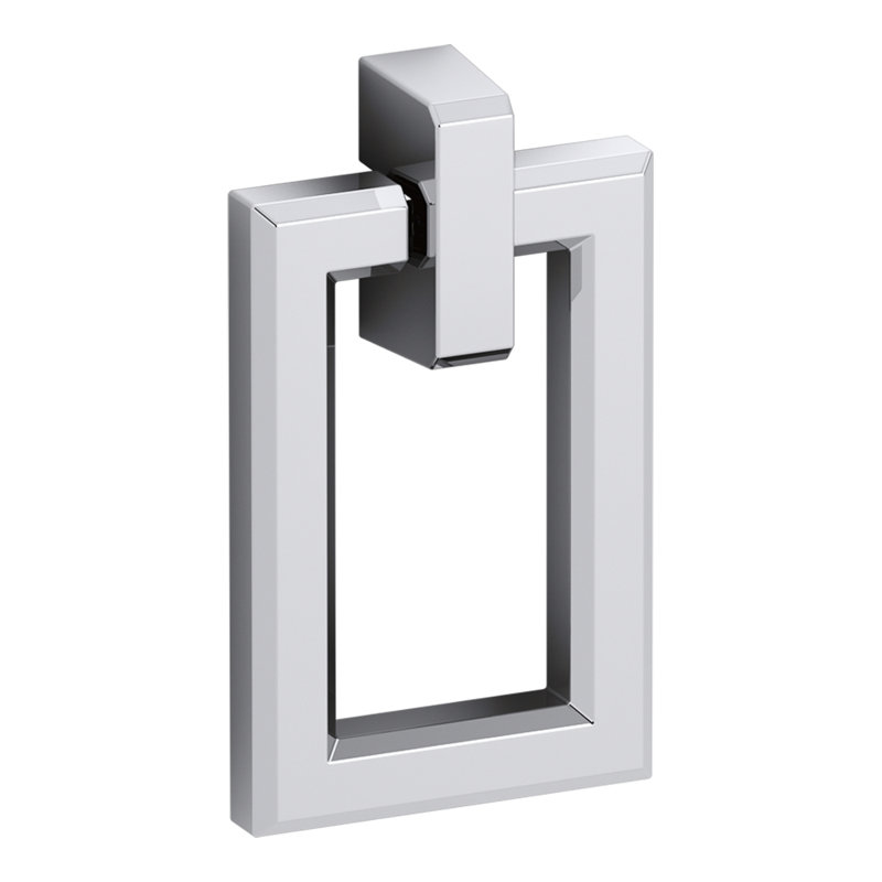 Poplin® Marabou® Rectangular Pull, Chrome