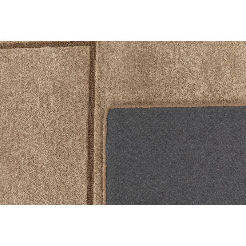 Tapis d'intérieur en laine touffeté à la main Enrica Rio, Neutre, 2 pi x 3 pi