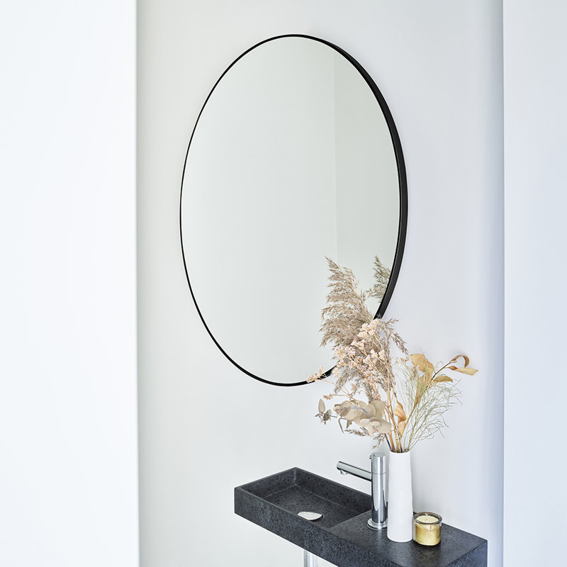 Avigail Metal Flat Wall Mirror