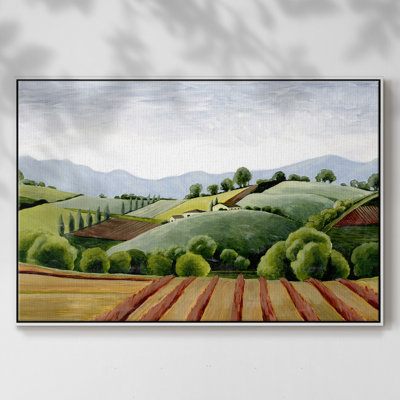 «Tuscan Valley S Croquis III», reproduction sur toile