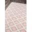 Tapis rose en laine tissé à la main à motif géométrique Georgetown-1412572836