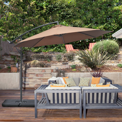 Parasol de jardin de 9,6 pi avec parasol Banana