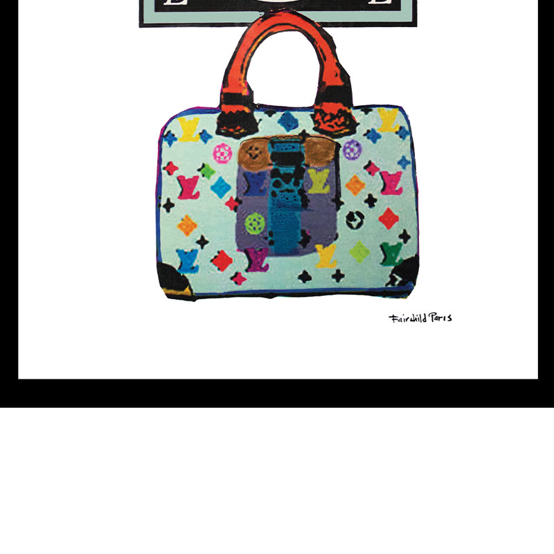 Impression encadrée de sac à main High Fashion Designer