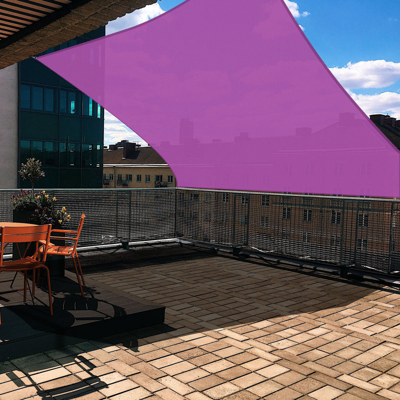Yescom 10' Square Shade Sail, Fuchsia, 10' x 10'