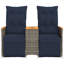 130cm Wide Patio Sofa with Cushions