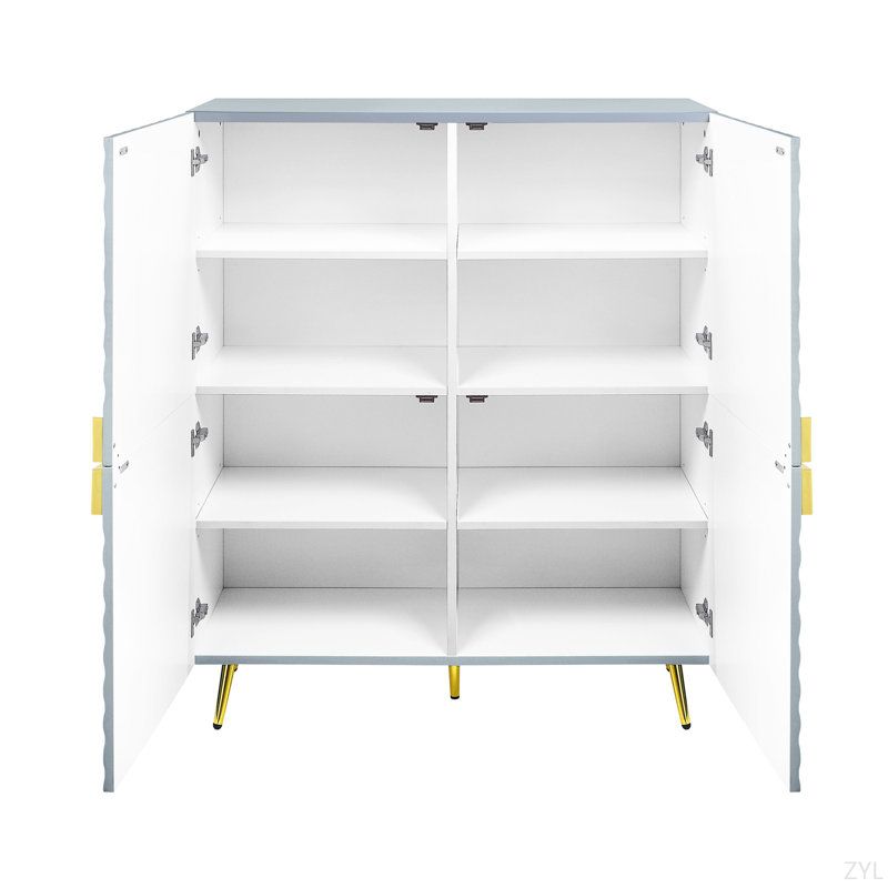 Vig 2-Door Accent Cabinet, Gray 