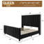Grand lit plateforme tapissier Tole-886844799-886844768