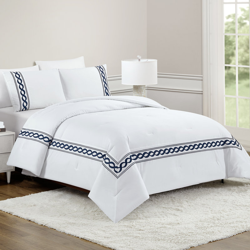 Ensemble d'édredon 3 pièces Dee Ocleppo, Édredon pour très grand lit + 2 taies décorativ