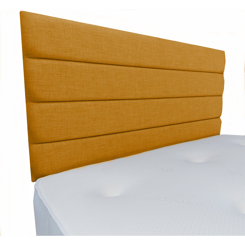 Upholstered Headboard, Super King (6'), Mustard