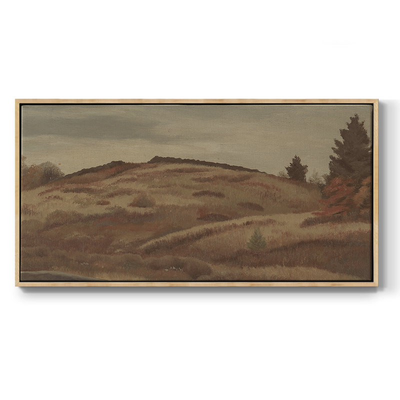 Série paysage - DCCL III - Toile tendue avec châssis, prête à accrocher, H 25 po x l 49 po, Naturel