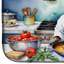Tapis de cuisine French Bulldog The Chef