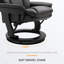 Fauteuil inclinable de massage en cuir polyuréthane avec repose-pieds, vibration 10 points, fauteuil pivotant pour une détente ultime