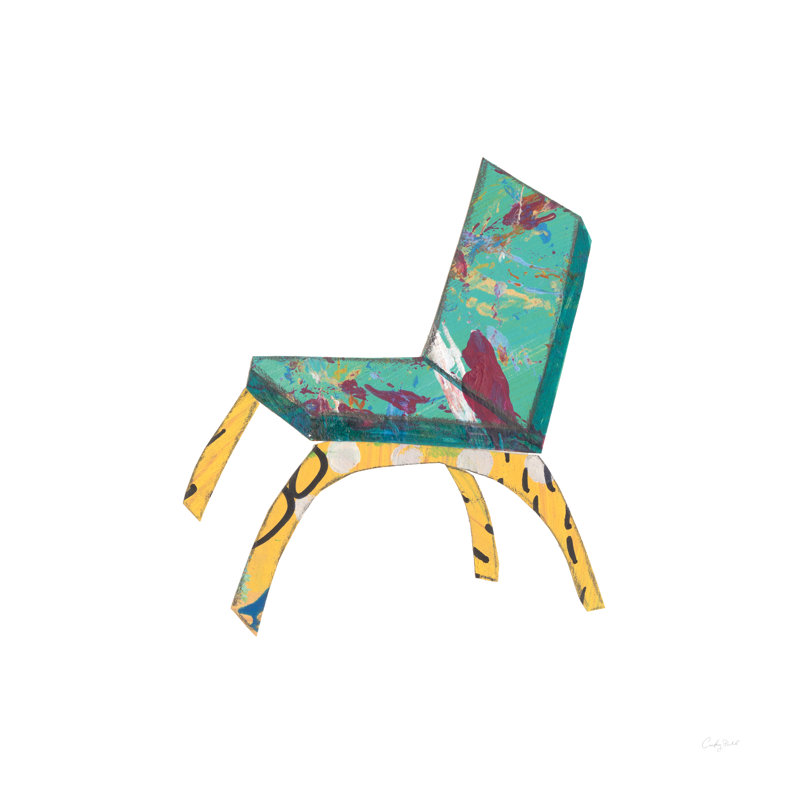 Mod Chairs III Crop by Courtney Prahl - Wrapped Canvas Painting, 76cm H x 76cm W x 3.8cm D
