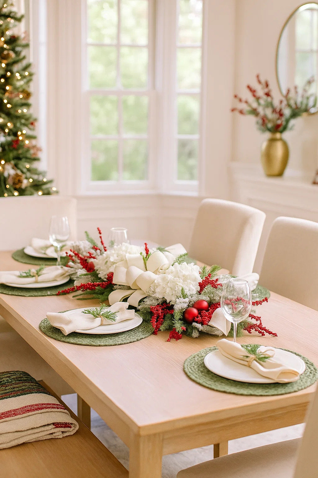 Lingel 42" Hydrangea Christmas Swag